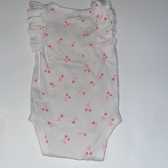 Cat & Jack onesie with cherry pattern. - Picture 2 of 2